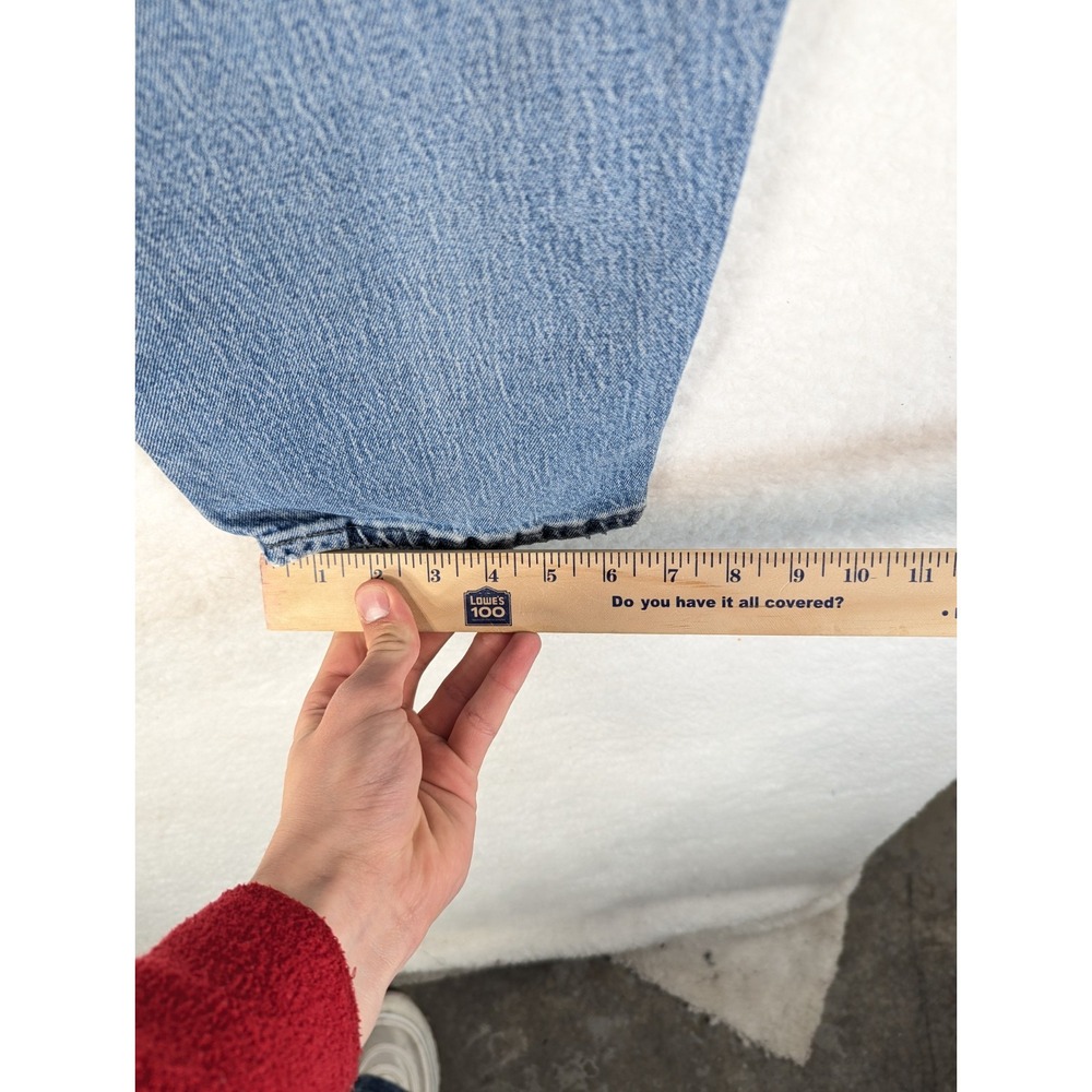Vintage Lee Mom Jeans Women's Side Elastic at the‎ Waist Med Wash 16 Petite - Picture 8 of 12